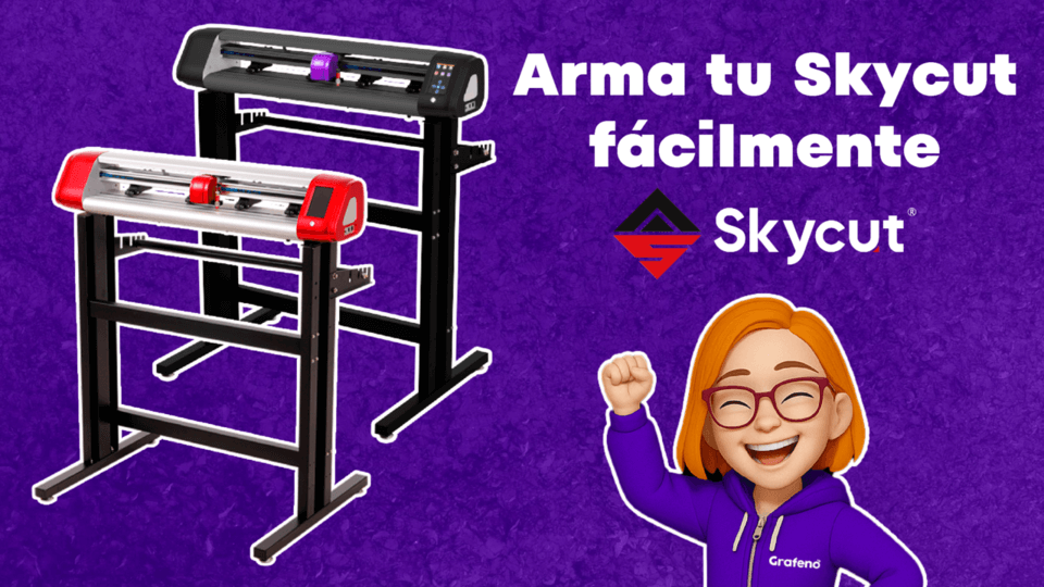 proceso de armado de plotter de corte refine y skycut