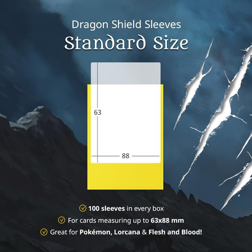card sleeves 63x88 Amazon.com: Vault X Standard Board Game Sleeves 65.5 x 91mm (50 Pack) for  Standard-Sized Cards and Trading Cards, Clear Premium Quality : Toys & Games