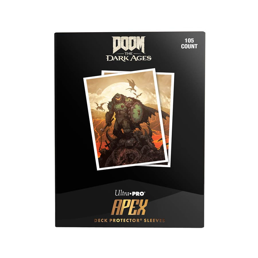 Thumbnail: Ultra Pro Apex Sleeves: Standard Doom - Wrath 105CT