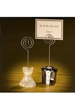 Bride and Groom place settings