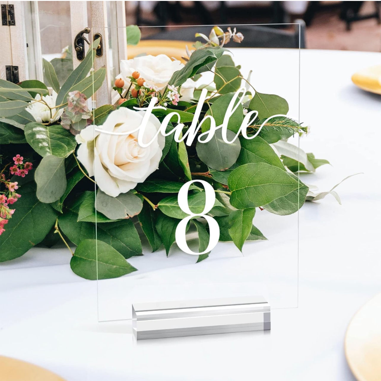 Acrylic table numbers 1-10