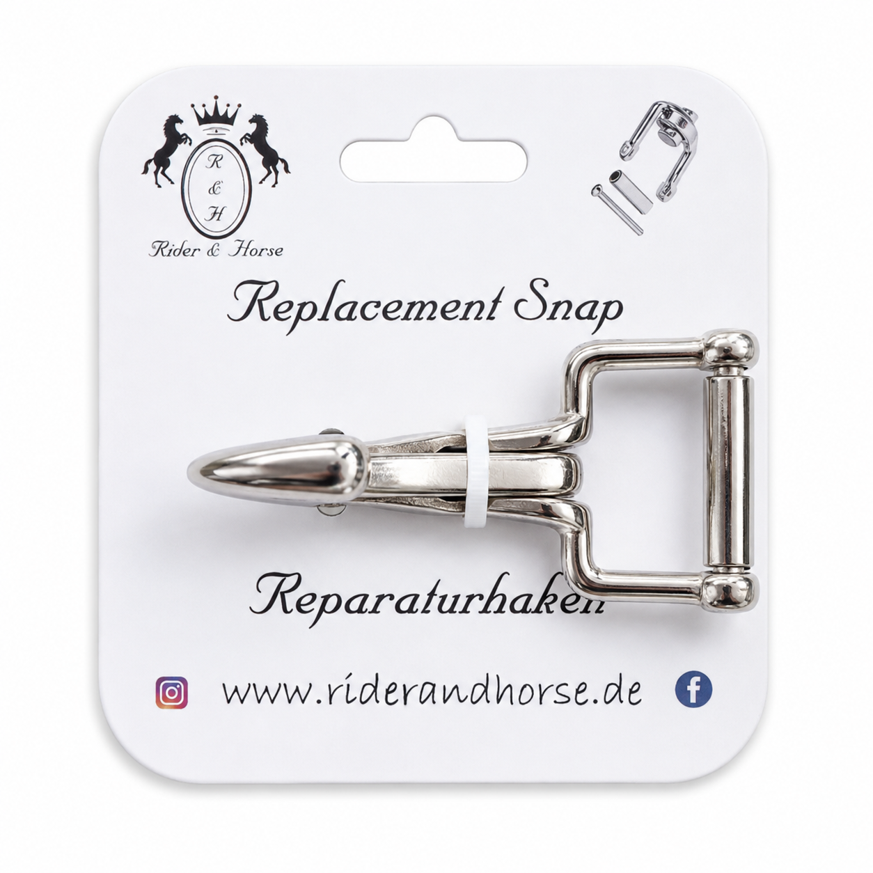 Reparatur - Ersatzhaken f. Beinschlaufen, Zügel & Co.