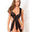 Thumbnail: Rene Rofe Unwrap Me One Piece Satin Bow Teddy Red
