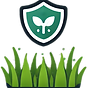 Healthy green grass icon