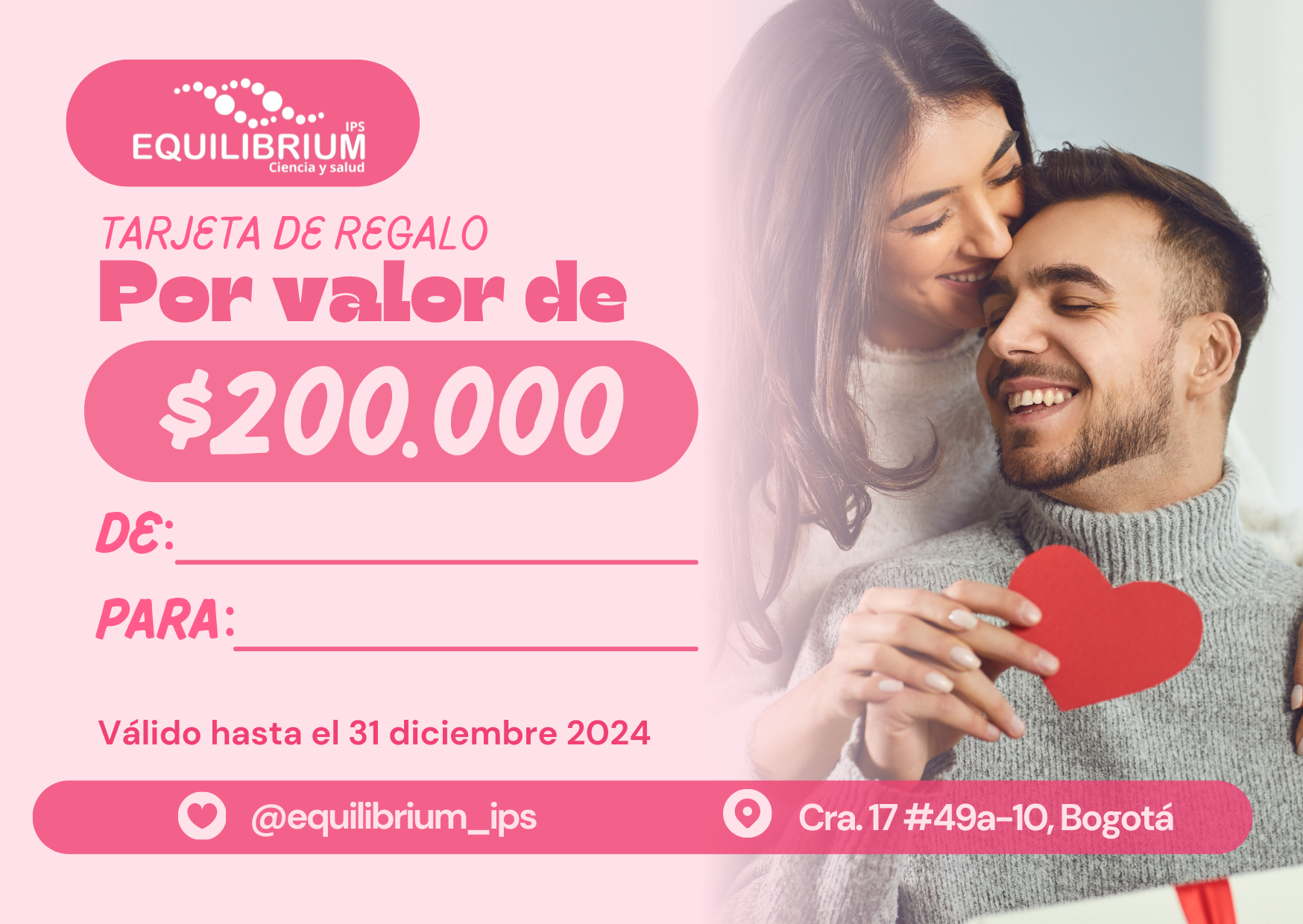 Tarjeta de Regalo - 200,000 pesos COP