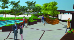 Open plaza