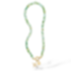 Full view Baylight Spirit Necklace, gold-filled clasp, Twilight Spark Star Charm, and Glint Disc Charm