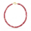 Thumbnail: Blushwood II Bubble Necklace with mauvey-pink polished beads and gold-filled spacers