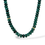 Thumbnail: Close-up of Aegean Bubble Necklace with deep blue-green beads and gold-filled spacers