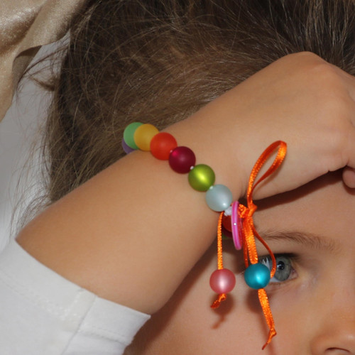Kid's beads bracelet S OPAQUE MULTICOLORED