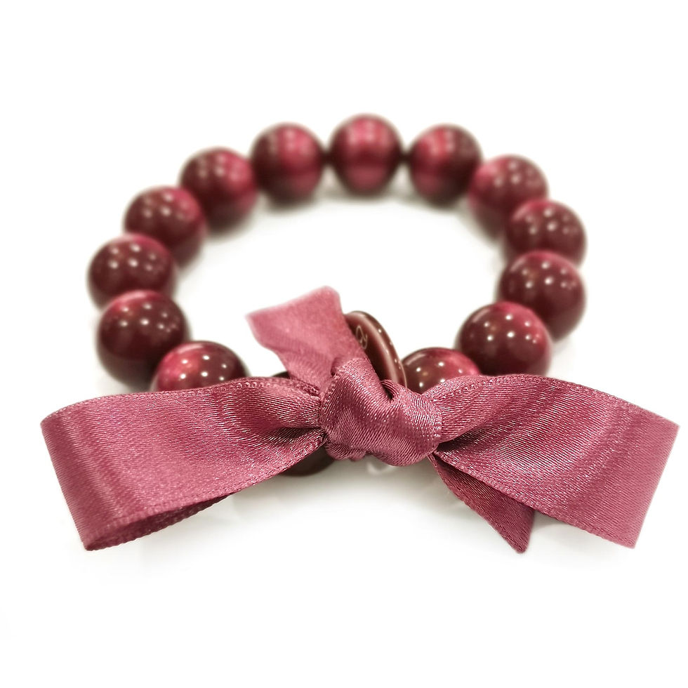 Pearl bracelet M - FRAMBOISE