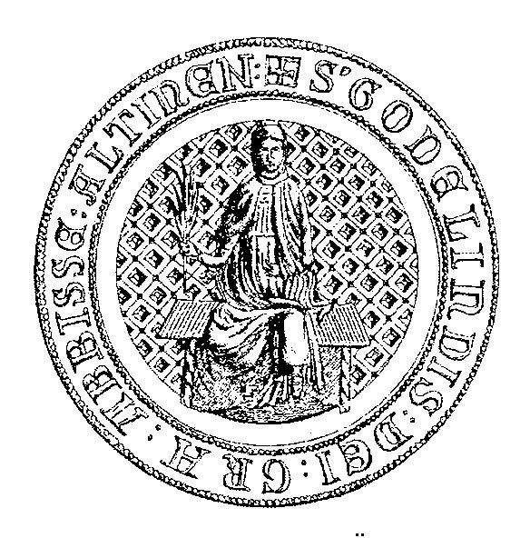 Zegel van abdis Godelindis van Elten met een voorstelling van Sint-Vitus