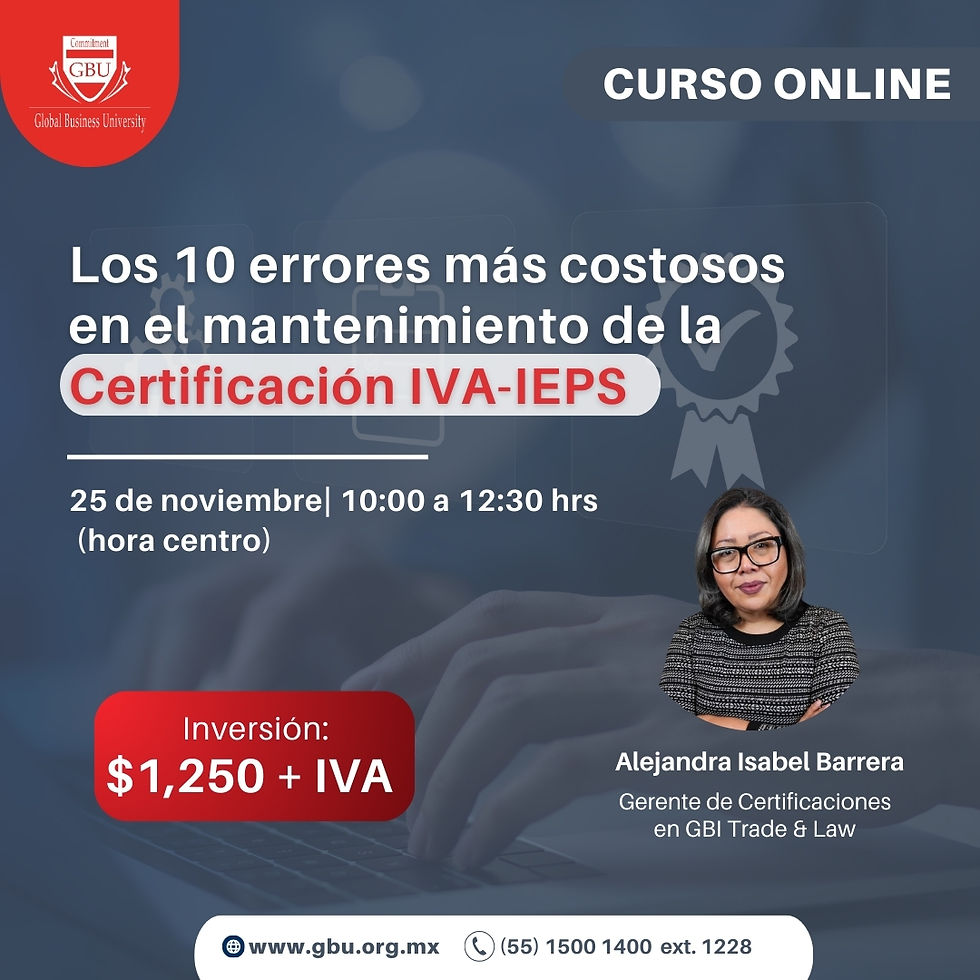 Curso | Los 10 errores más costosos en el mantenimiento de la Certificación IVA-IEPS