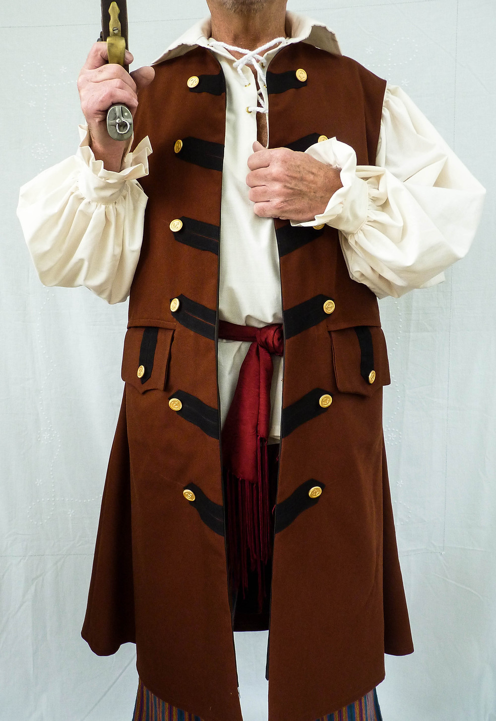 New Men S Design Sleeveless Frock Coat