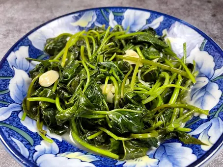 Stir Fry Sweet Potato Leaves