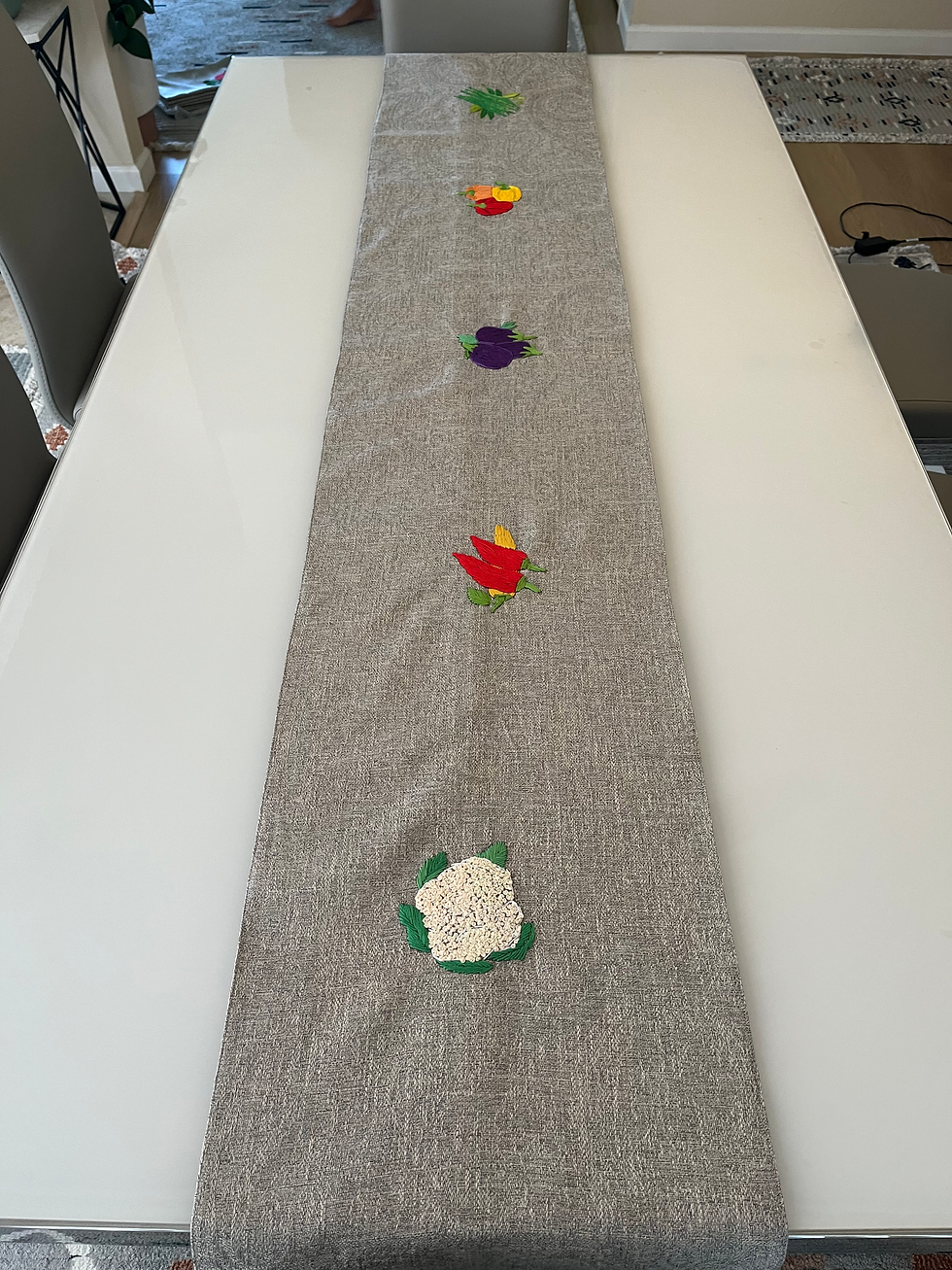 Thumbnail: Garden Table - Embroidered Table  Set