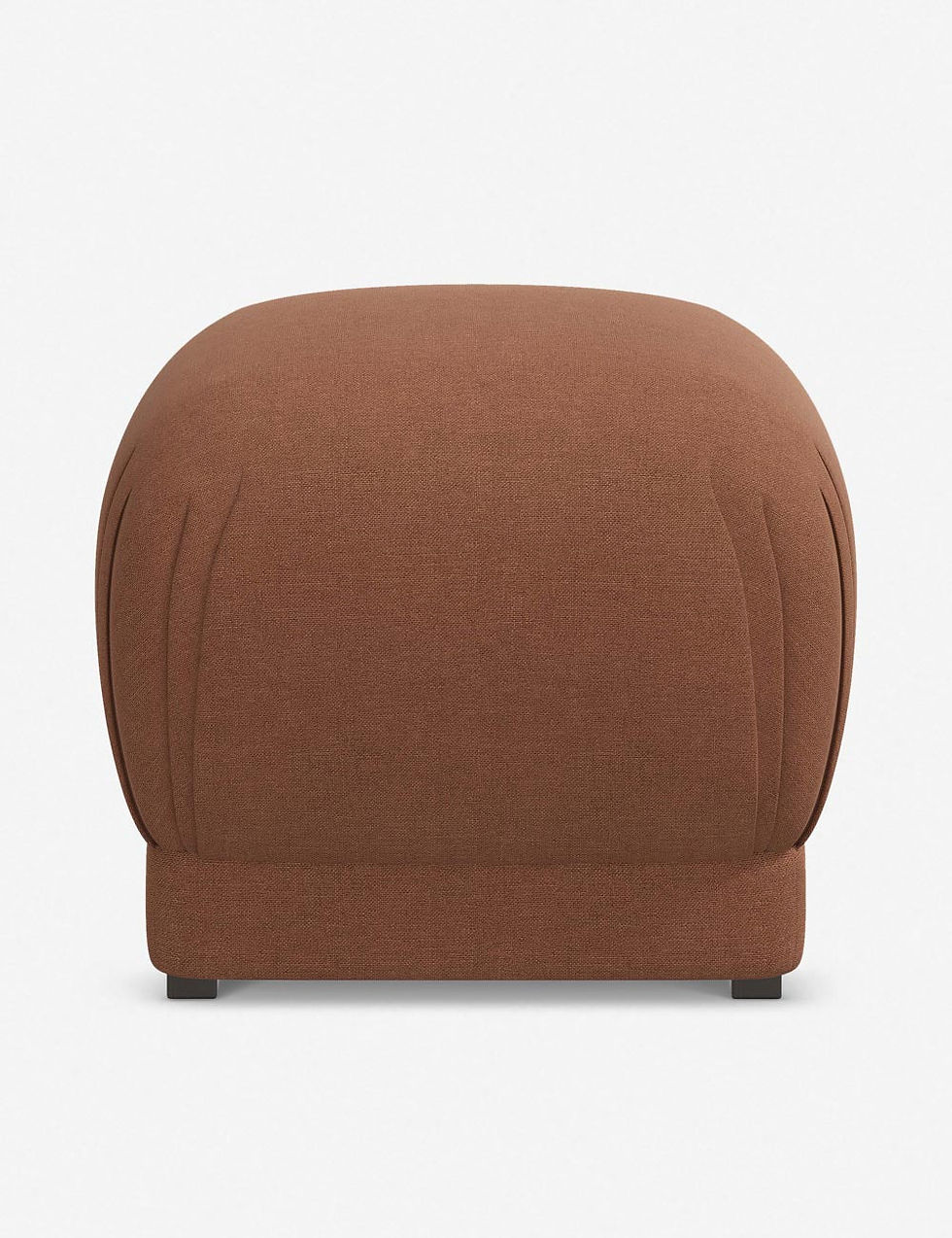 Thumbnail: Bailee Upholstered Pouf Ottoman With Pleated Corners And Soft Cushion