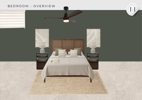 Master Bedroom Interior Design & 3D Rendering