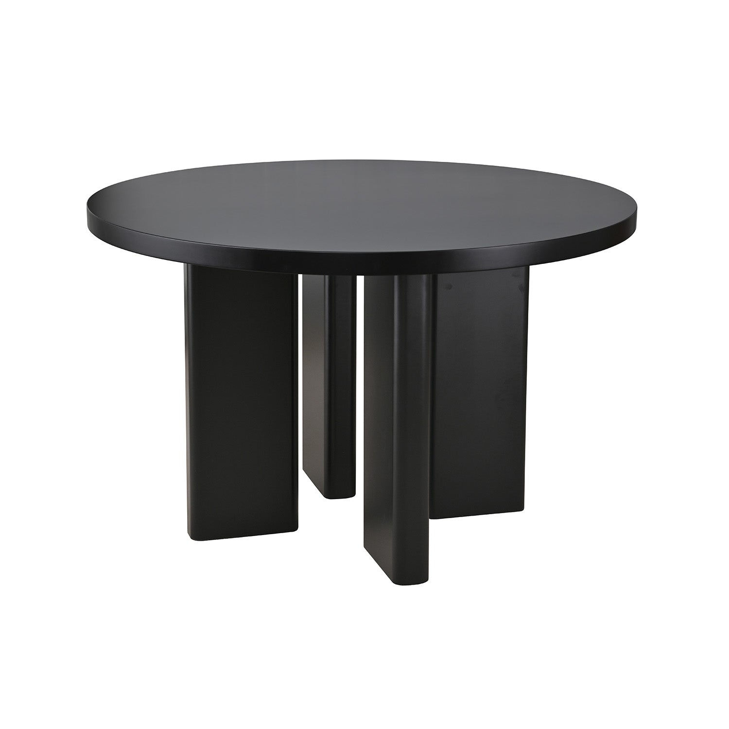 Round Matte Finish Modern Minimalist Dining Table for Four