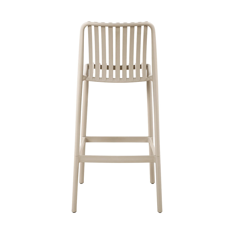 Miniatura: Modern Ventilated Outdoor Bar Stool for Patios and Gardens
