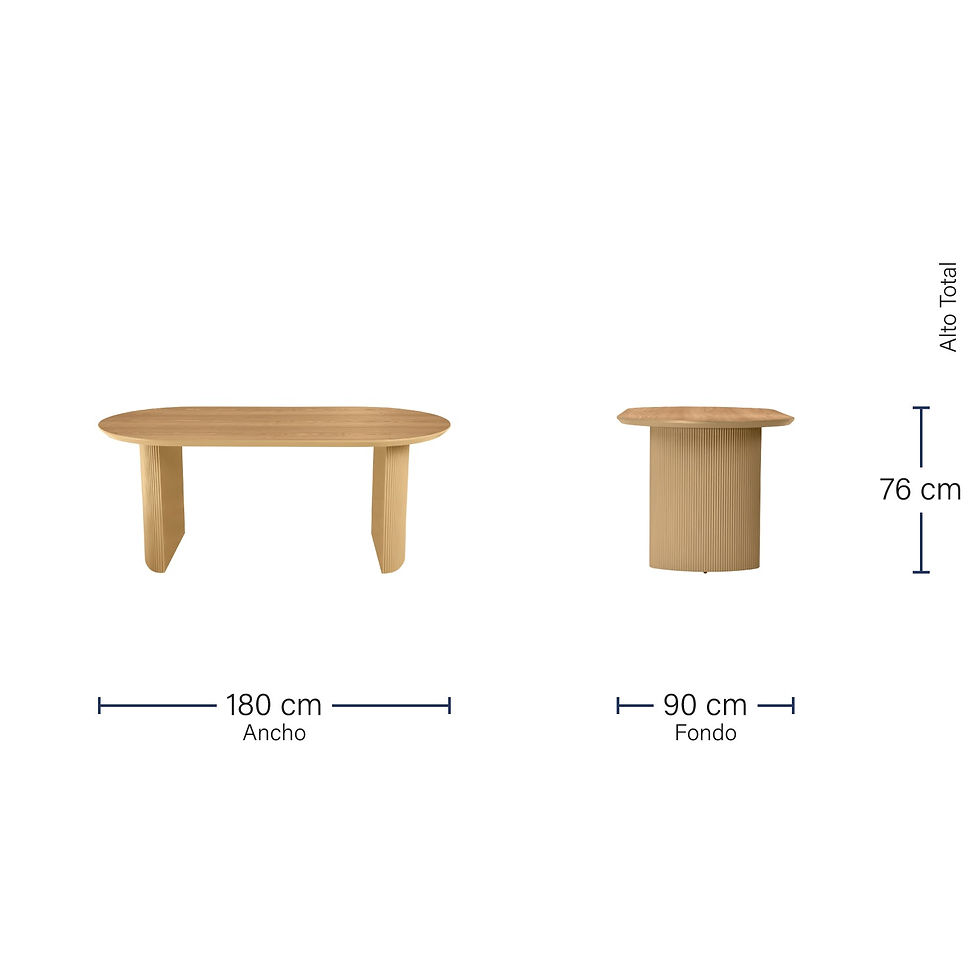 Miniatura: Chipre Natural Wood Grain 71 Inch Rectangular Dining Table