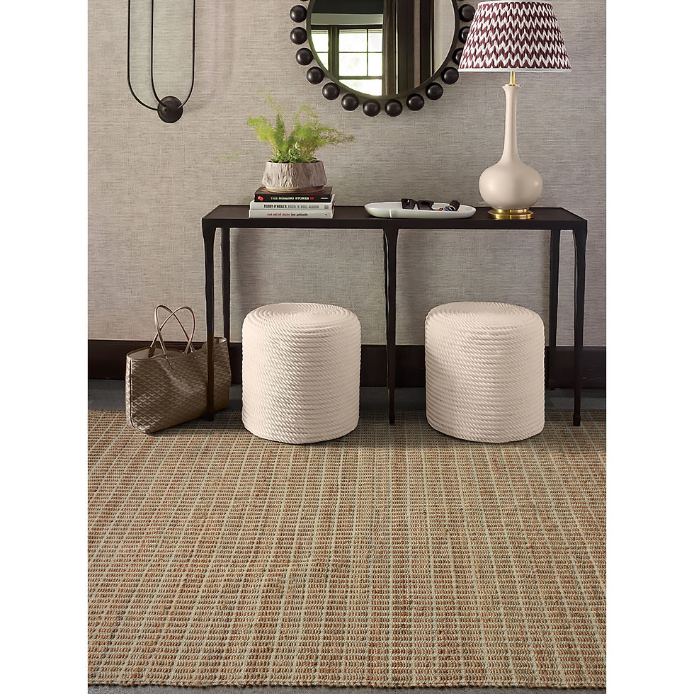 Miniatura: Loreto Natural Jute and Cotton Handwoven Indoor Area Rug