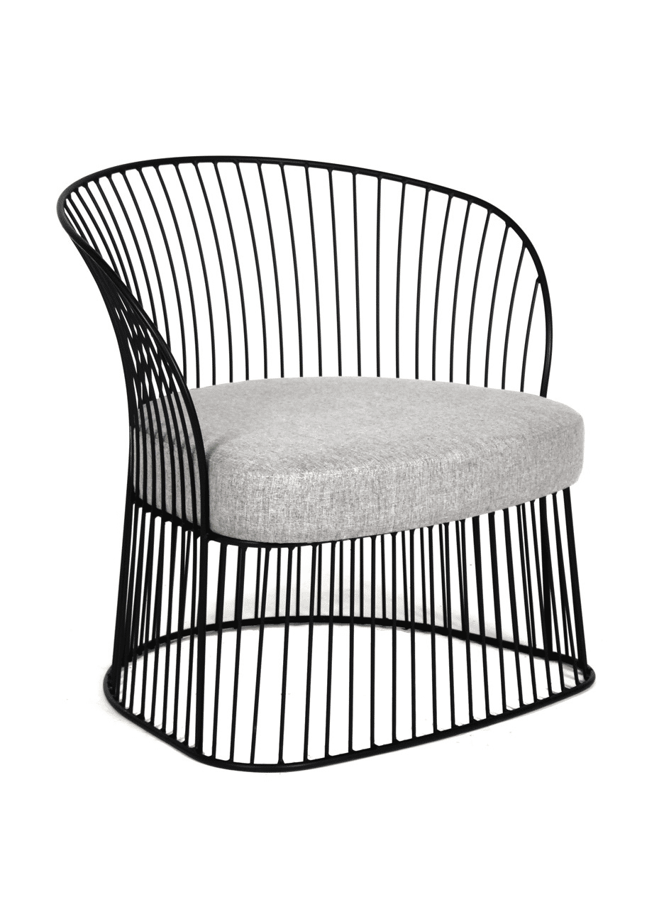 Modern Viena Individual Outdoor Armchair with Water Repellent Cushions