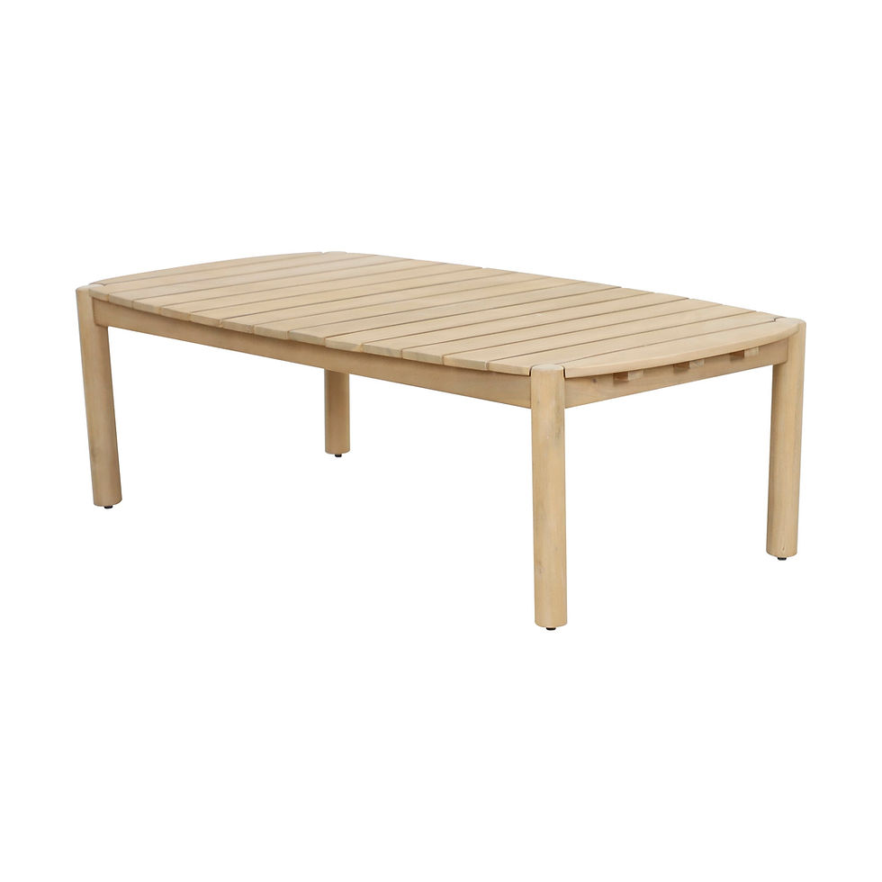 Thumbnail: Solid Natural Acacia Wood Rectangular Tyson Coffee Table
