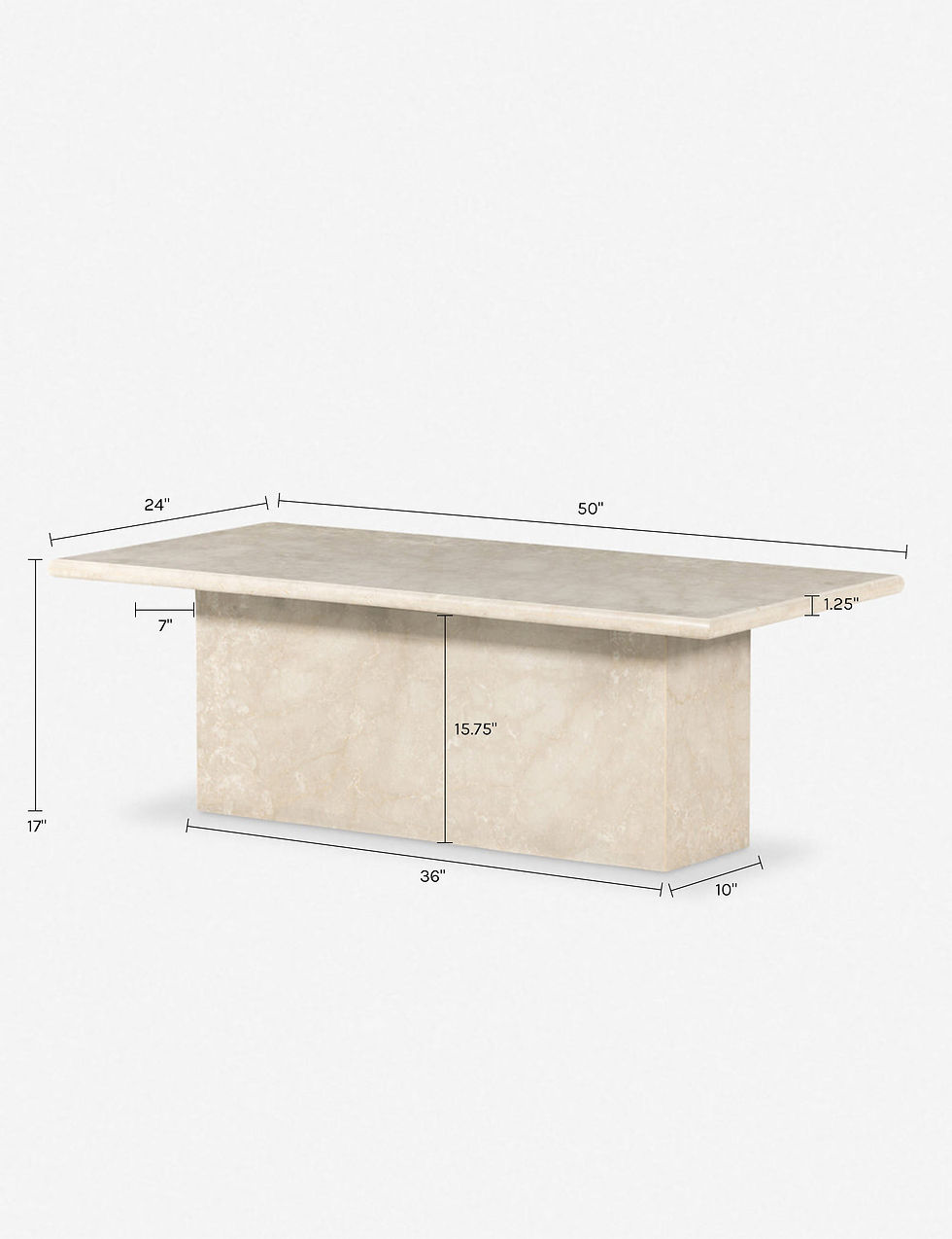 Thumbnail: Leonel Solid Marble Coffee Table with Retro Italian Inspired Design