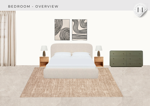 Bedroom Interior Design & 3D Rendering