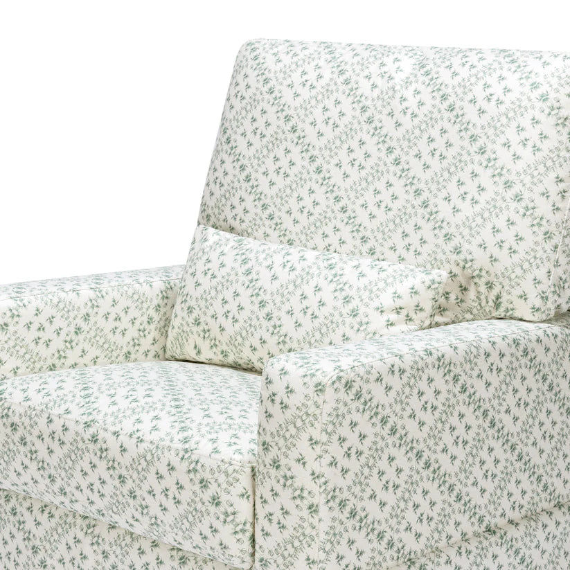 Miniatura: Sarah Quilted Swivel Glider Rocker with Ergonomic Lumbar Support