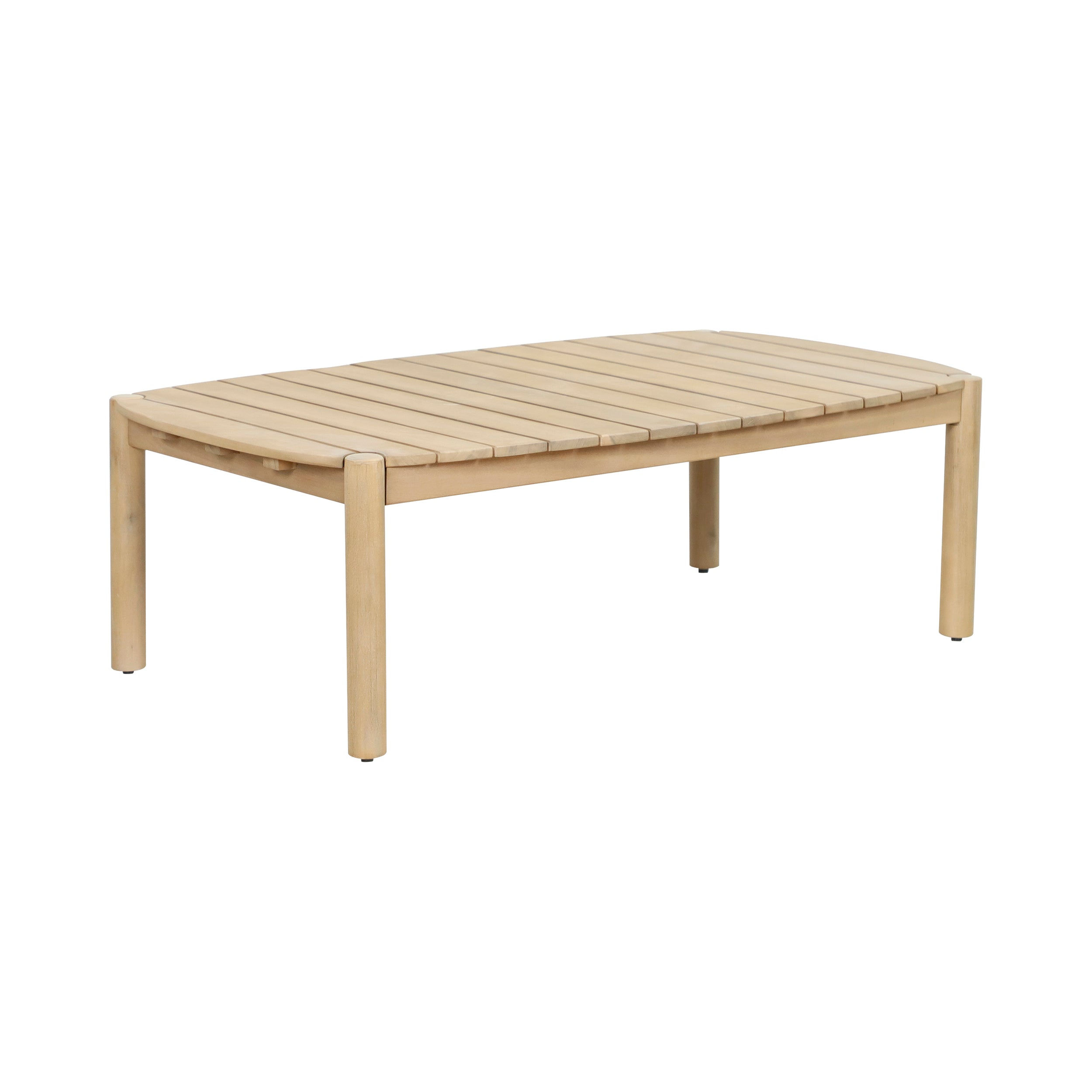 Solid Natural Acacia Wood Rectangular Tyson Coffee Table