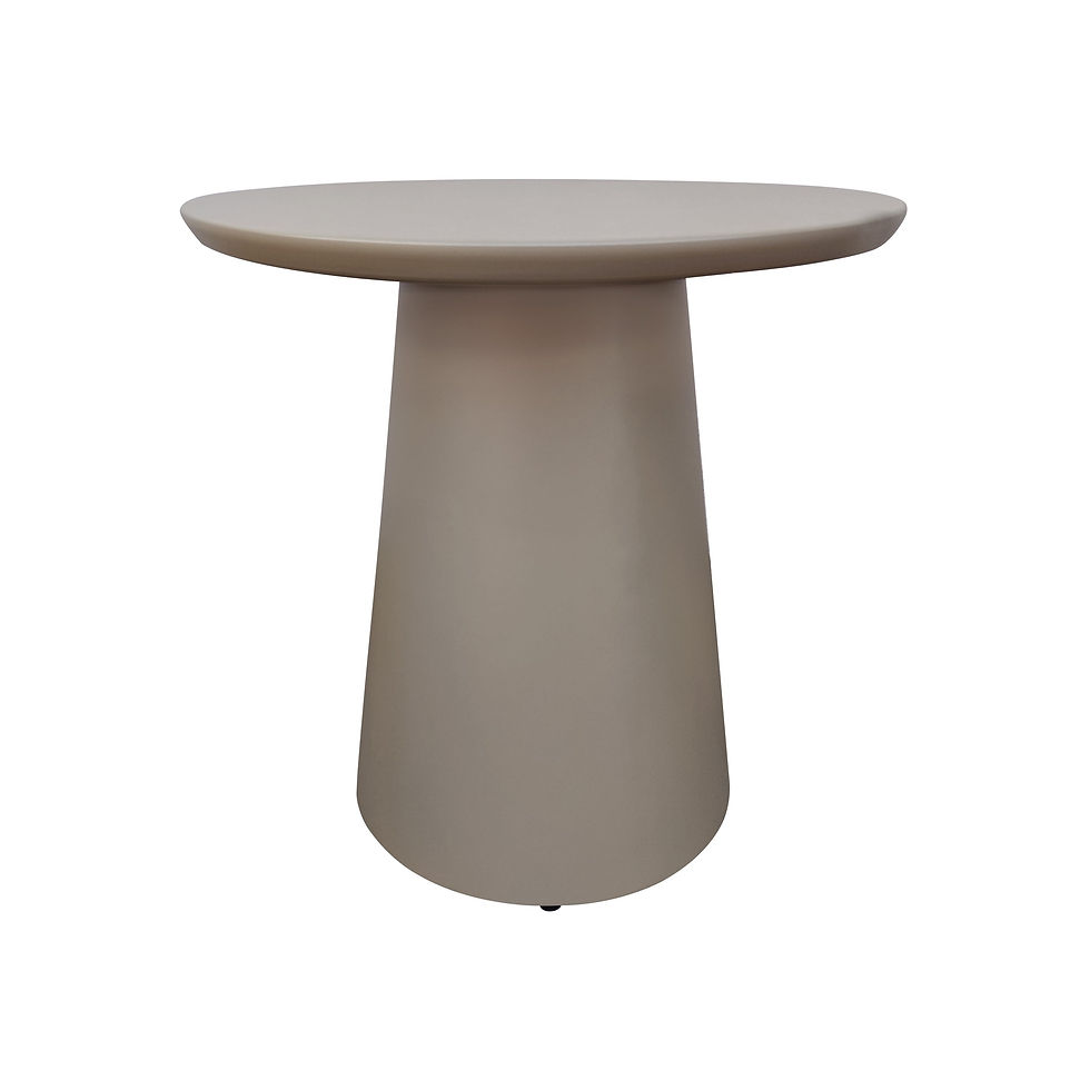 Miniatura: Champagne Aluminum Sculptural Bistro Table for Indoor and Outdoor Use