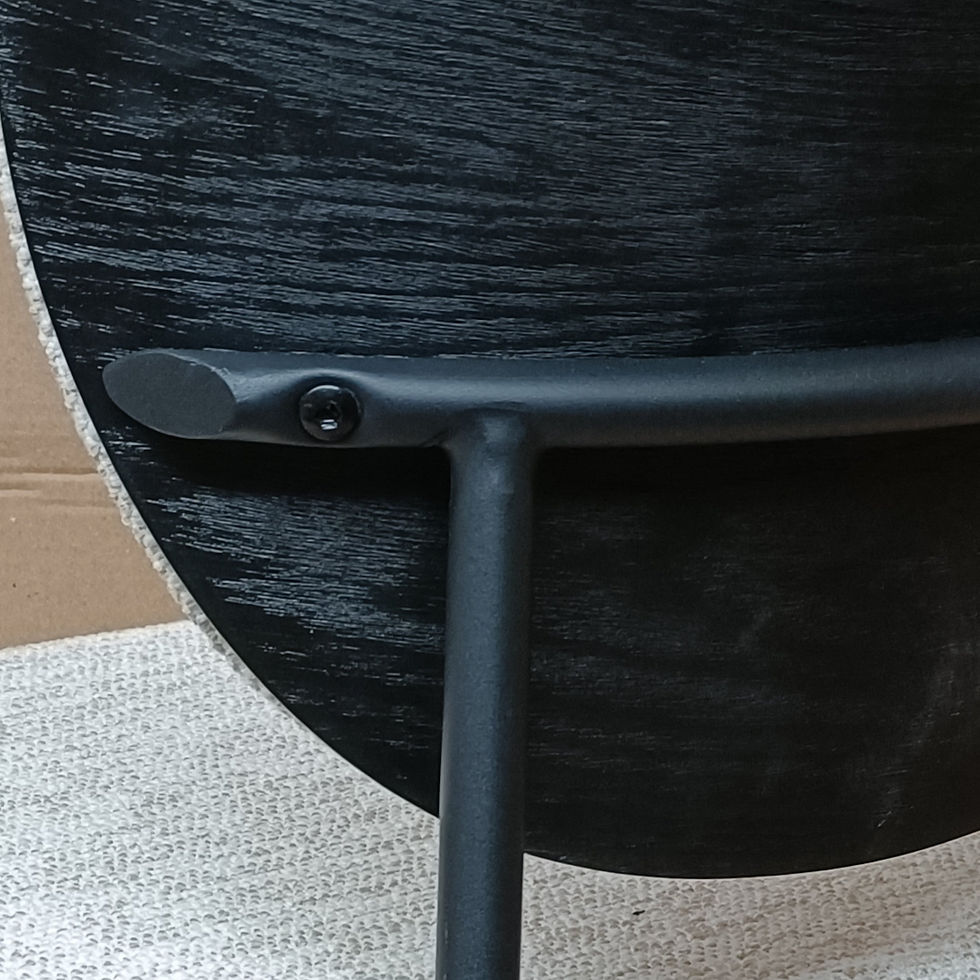 Thumbnail: Elegant White Chenille Upholstered Dining Chair with Sleek Metal Legs