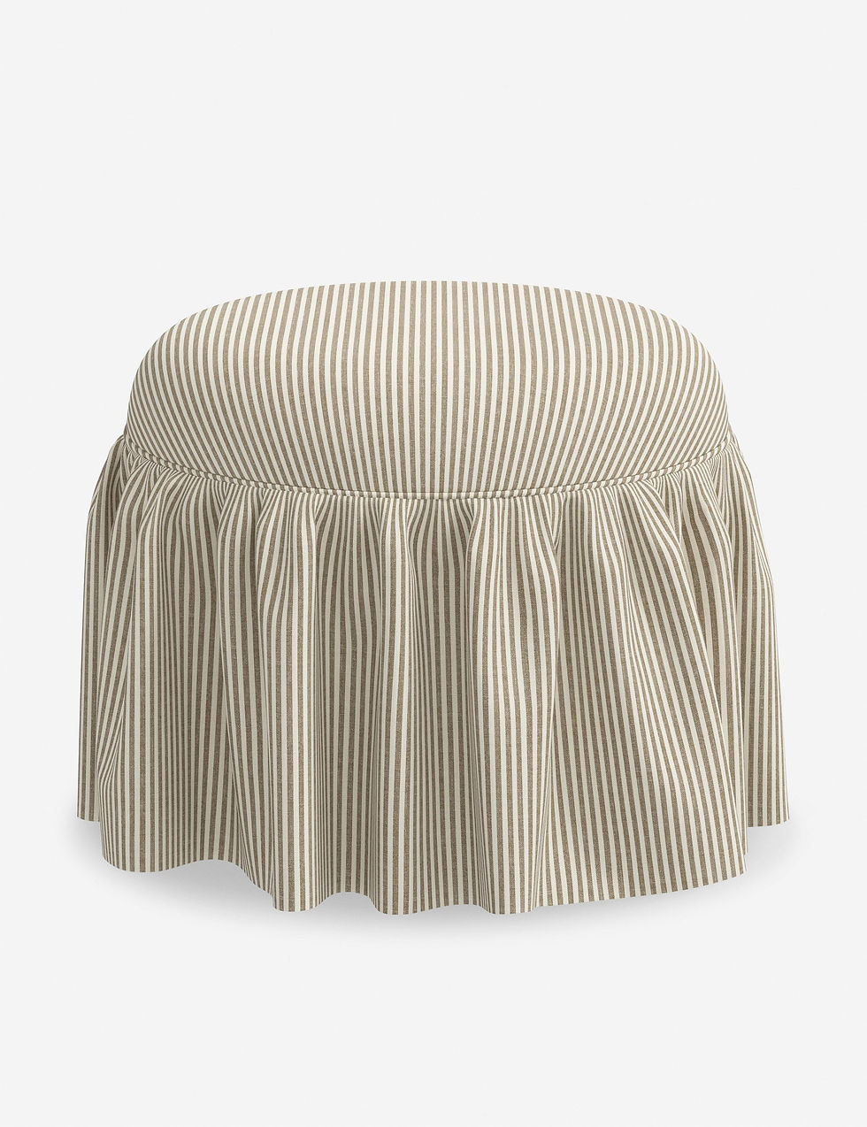 Miniatura: Charming Skirted Leary Ottoman in Premium Bespoke Upholstery