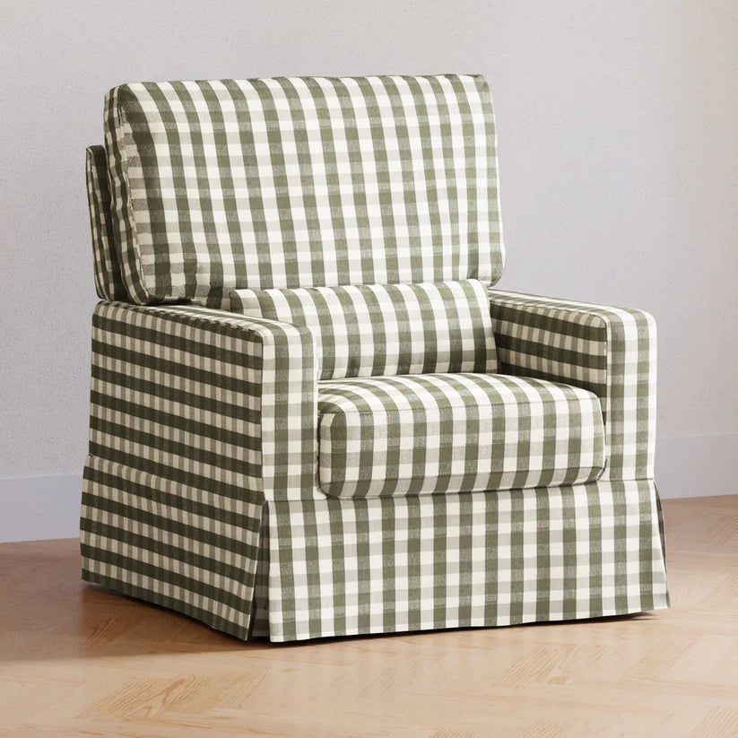 Miniatura: Modern Crawford Swivel Rocking Chair with Lumbar Support Pillow