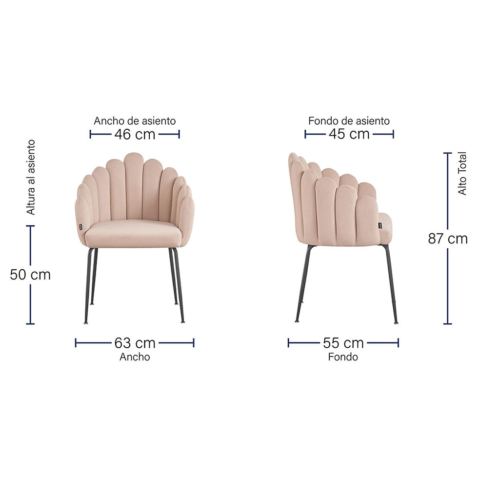 Thumbnail: Mid-Century Velvet Dining Chair with Ergonomic Black Metal Legs