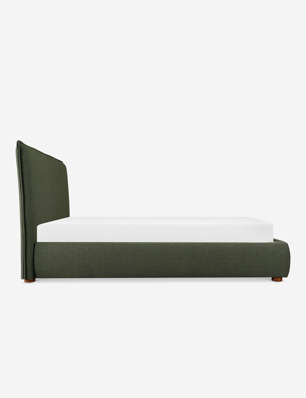 Miniatura: Cambria Coastal Modern Upholstered Linen Weave Platform Bed Frame