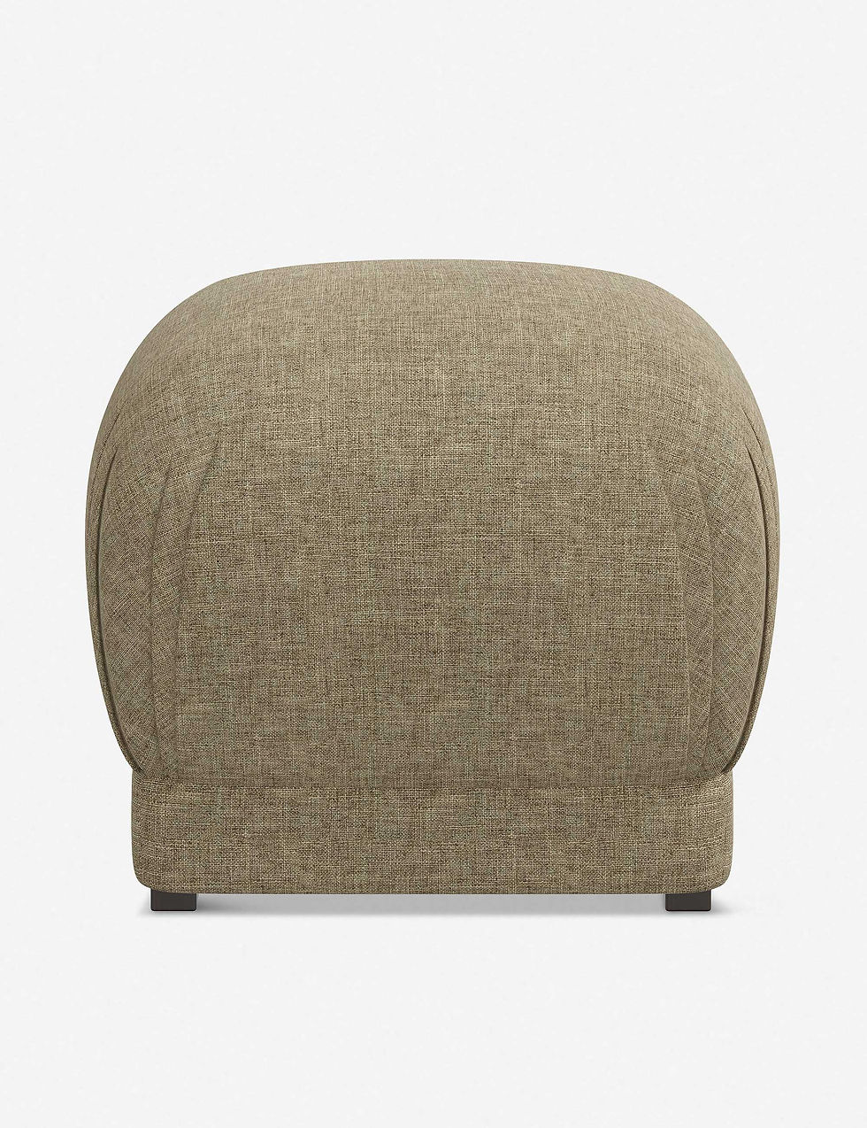 Thumbnail: Bailee Upholstered Pouf Ottoman With Pleated Corners And Soft Cushion