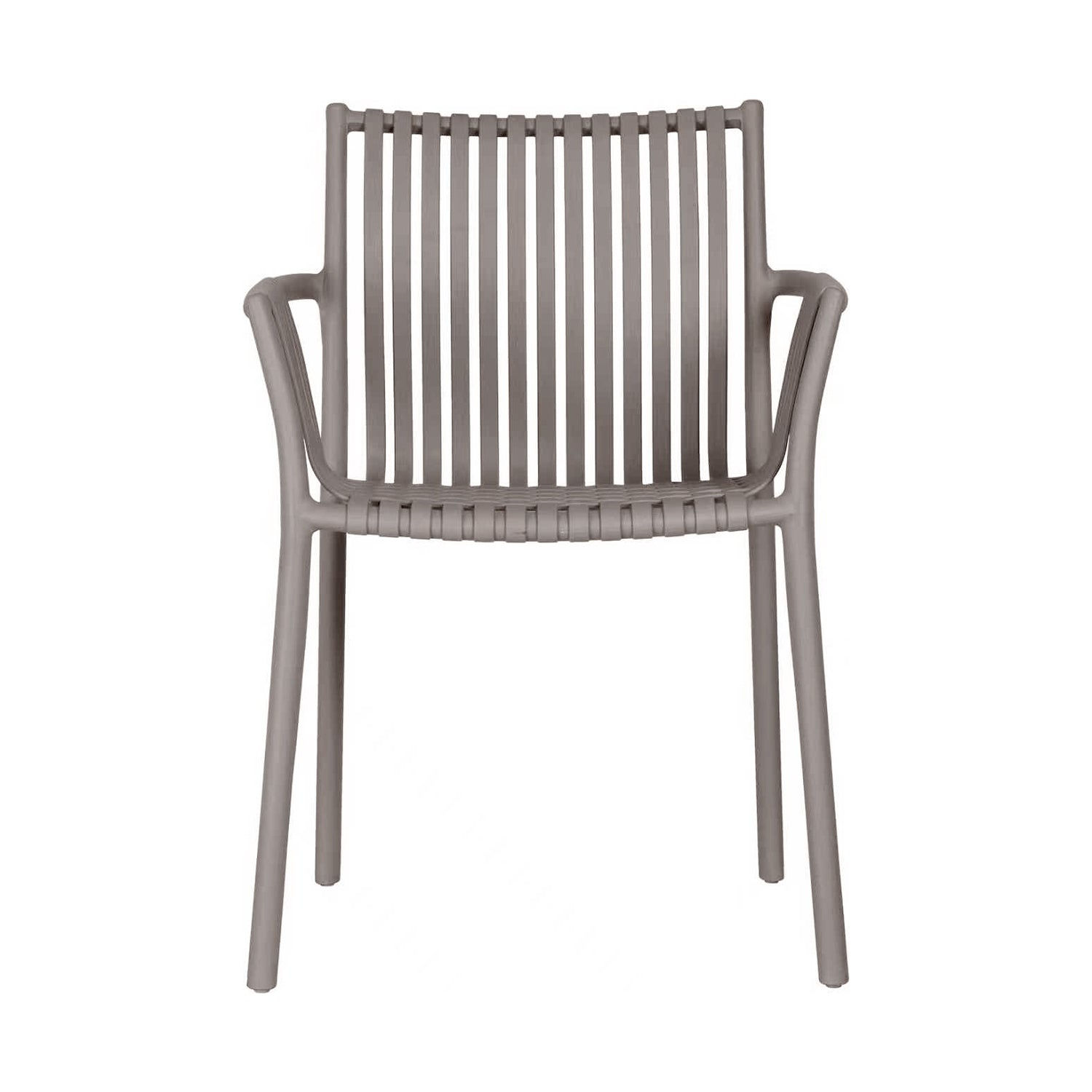 Palma Ergonomic Slatted Backrest Modern Outdoor Dining Chair