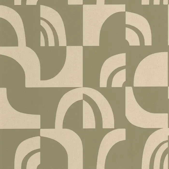 Miniatura: Graphic Geometric Earthy Tone Non-Woven Vinyl Wallpaper Roll