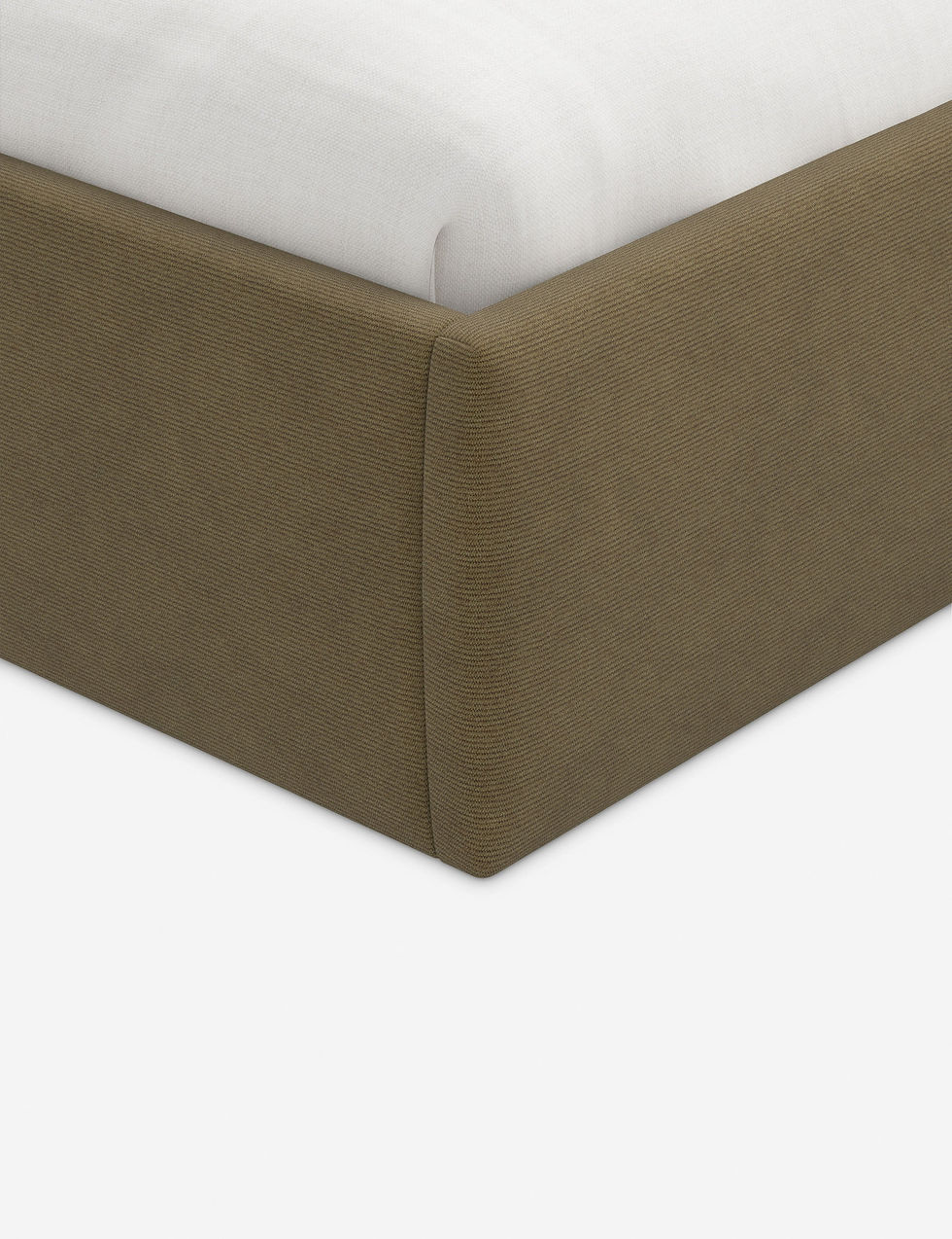 Miniatura: Architectural Triangular Headboard Upholstered Platform Bed in Bespok