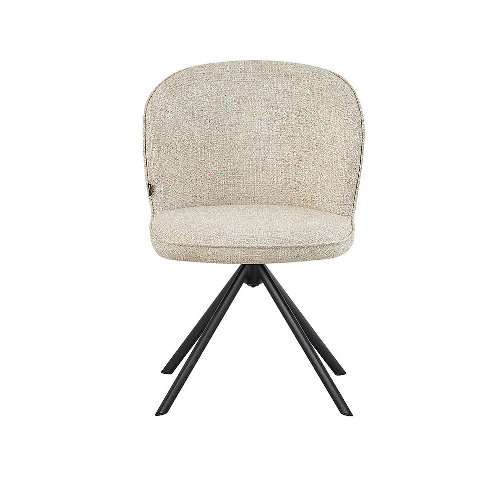 Thumbnail: Vigo Modern Swivel Dining Chair with Metal Frame