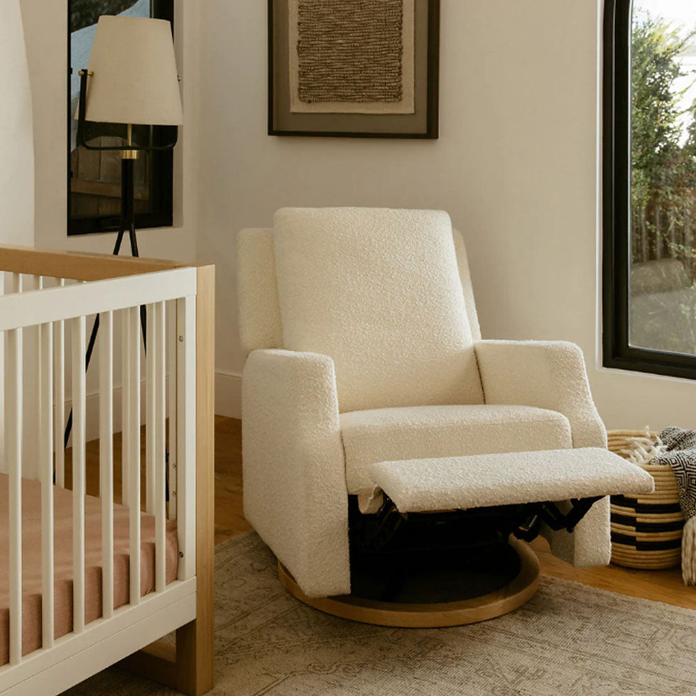 Miniatura: Contemporary Swivel Glider Recliner Armchair in Premium Fabric