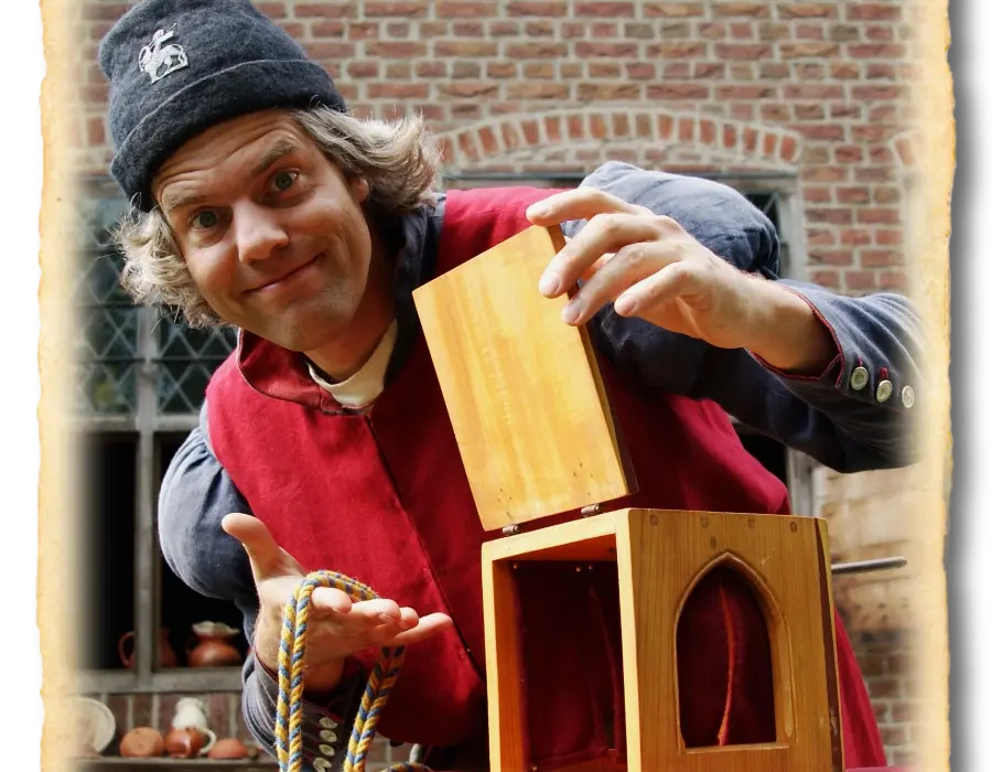 Jannes als 15e eeuws goochelaar