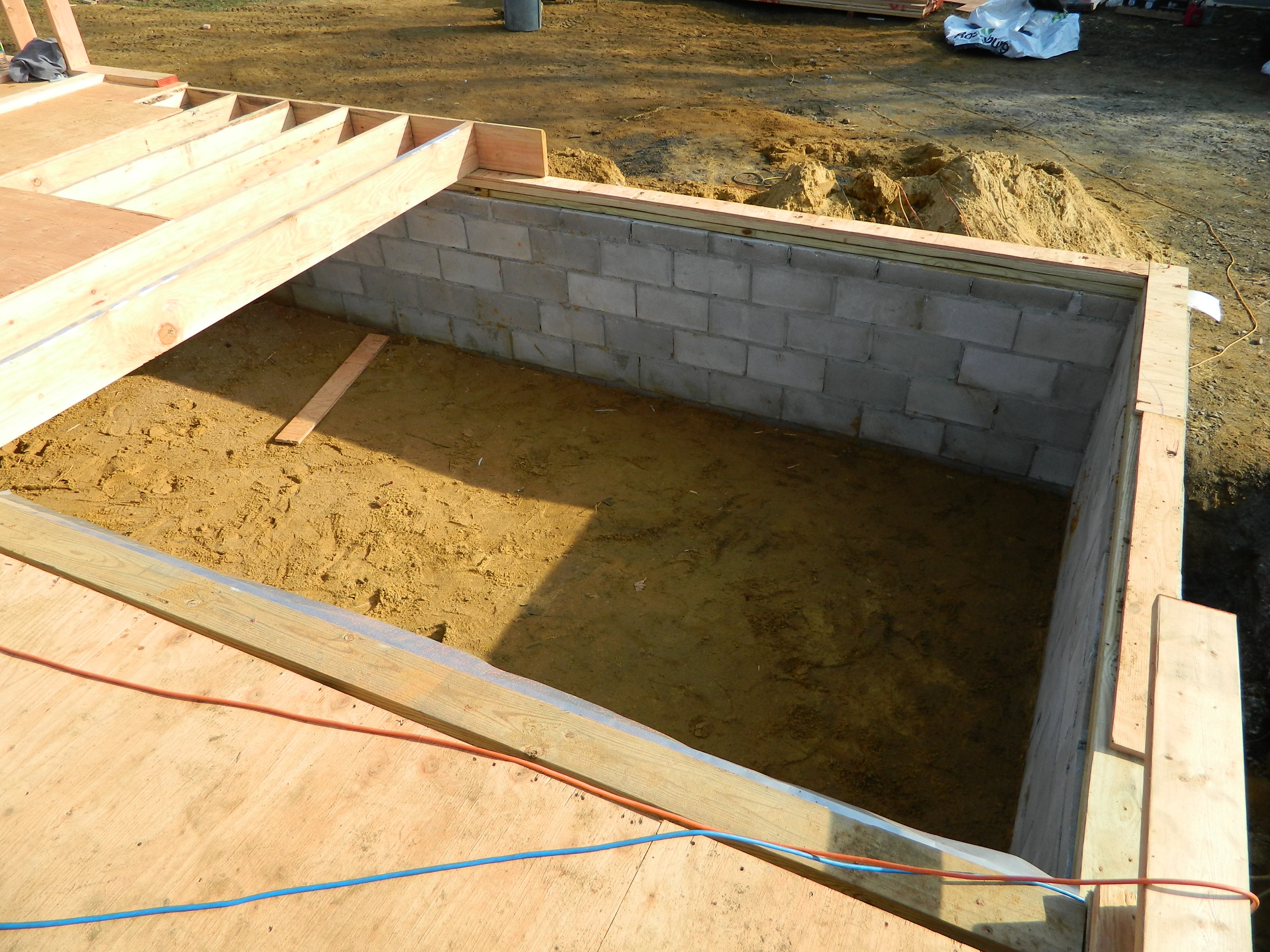 New foundation and floor framing