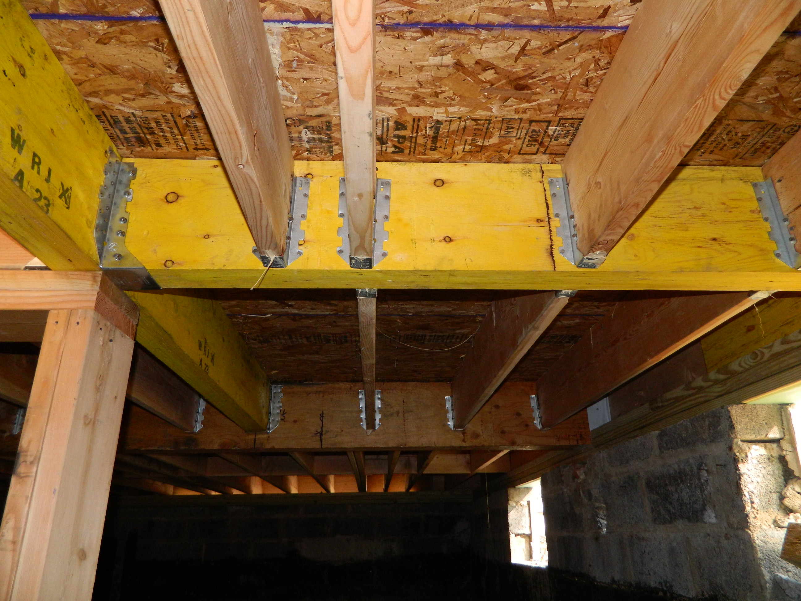 Floor framing on existing foundation
