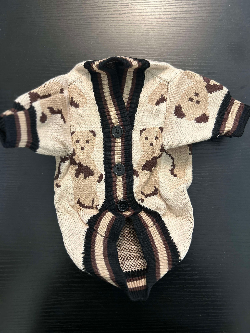 Adorable Teddy Bear Knit Dog Sweater – Perfect for Stylish Pups!
