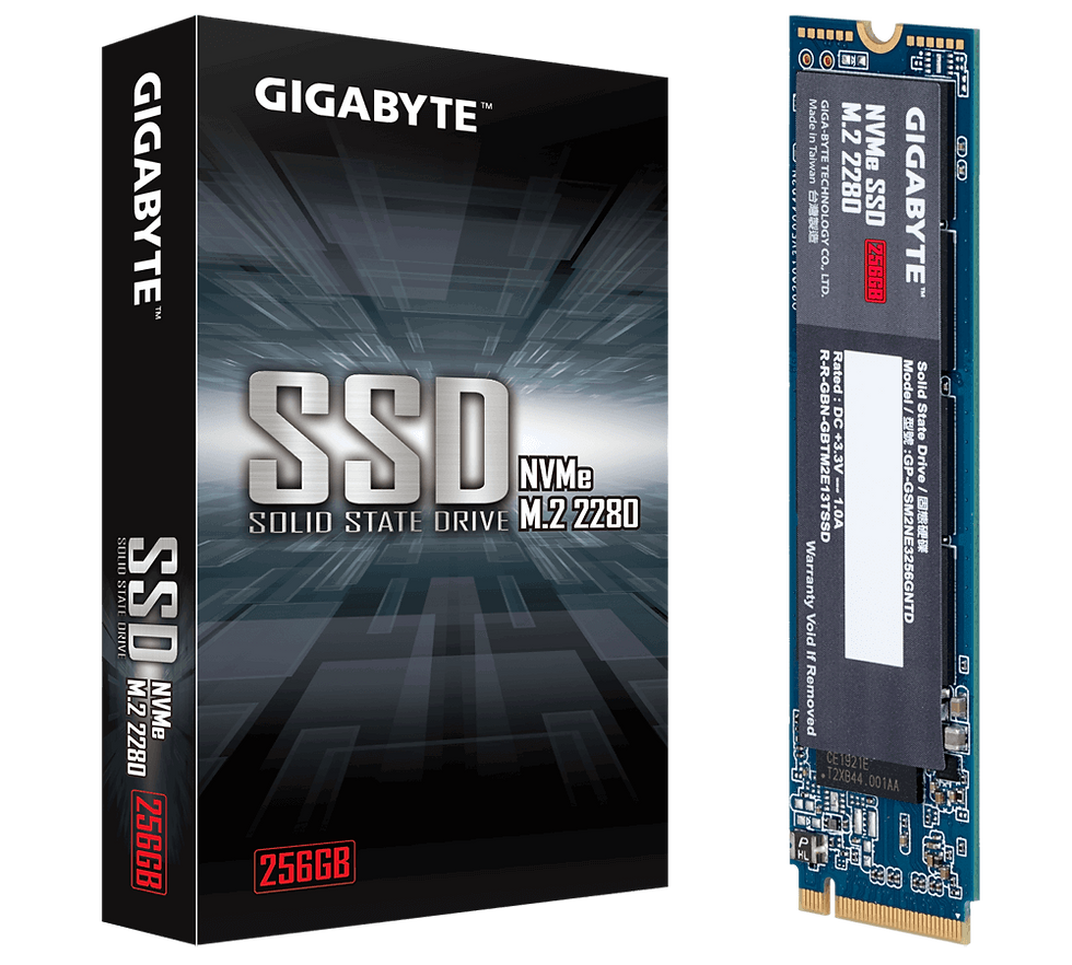 Gigabyte, SSD, M.2(2280), NVMe, PCIE 3x4, 256GB
