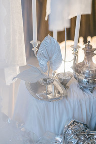 Shooting inspiration mariage argent dentelles